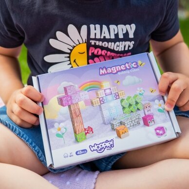 Woopie magnetiniai kubai 48 vnt. Montessori edukacinis 3D galvosūkis 4 Woopie magnetiniai kubai 48 vnt. Montessori edukacinis 3D galvosūkis 4