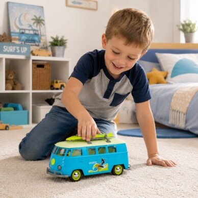 WOOPIE klasikinis „Surf Bus“ automobilis su šviesomis ir garsu, modelis 1:14 1 WOOPIE klasikinis „Surf Bus“ automobilis su šviesomis ir garsu, modelis 1:14 1