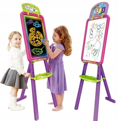 WOOPIE 3-in-1 magnetinė sauso valymo lenta su šviesos piešimu