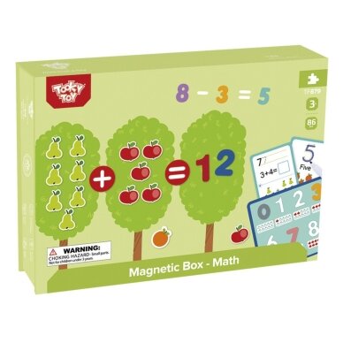 TOOKY TOY medinis magnetinis Montessori dėlionės žaidimas vaikams 3 TOOKY TOY medinis magnetinis Montessori dėlionės žaidimas vaikams 3