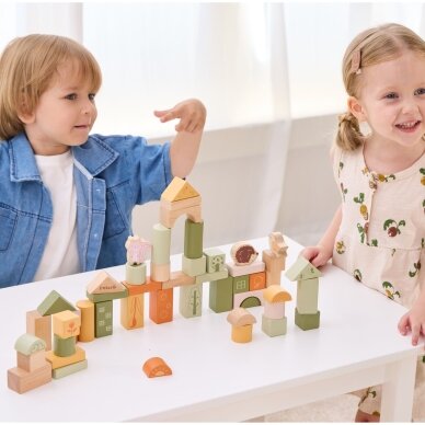 VIGA PolarB medinės kaladėlės Montessori kaladėlės Gyvūnai 50 vnt. 1 VIGA PolarB medinės kaladėlės Montessori kaladėlės Gyvūnai 50 vnt. 1