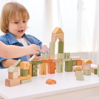 VIGA PolarB medinės kaladėlės Montessori kaladėlės Gyvūnai 50 vnt. 3 VIGA PolarB medinės kaladėlės Montessori kaladėlės Gyvūnai 50 vnt. 3
