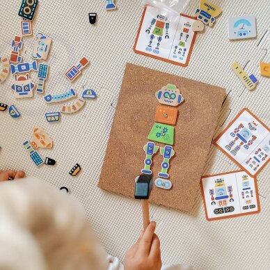 VIGA medinė vinukų mozaika 45 dalių Montessori 1 VIGA medinė vinukų mozaika 45 dalių Montessori 1