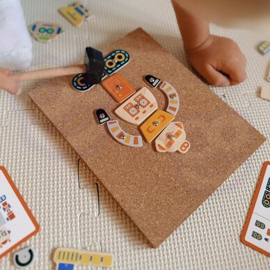 VIGA medinė vinukų mozaika 45 dalių Montessori 3