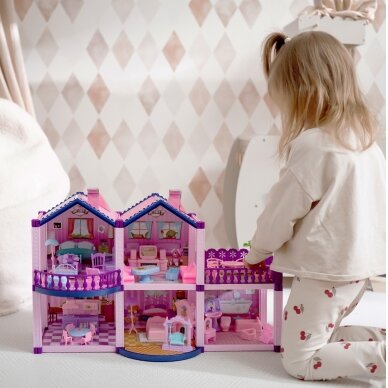 WOOPIE ponių lėlių namelis PONY FANTASY VILLA 120 vnt. 1 WOOPIE ponių lėlių namelis PONY FANTASY VILLA 120 vnt. 1
