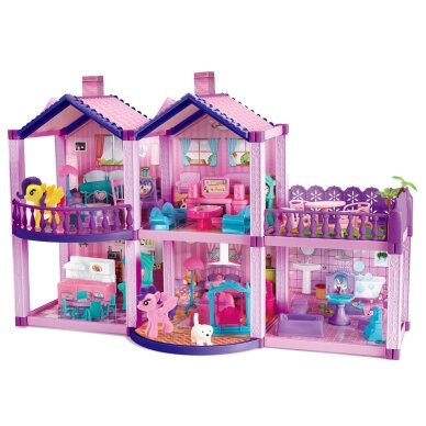 WOOPIE ponių lėlių namelis PONY FANTASY VILLA 120 vnt. 3 WOOPIE ponių lėlių namelis PONY FANTASY VILLA 120 vnt. 3