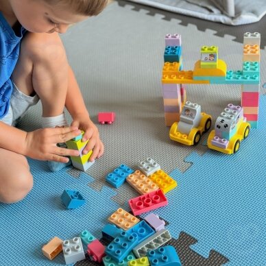 WOOPIE Minkšti statybiniai blokeliai Pasteliniai gyvūnai 86 vnt. 3 WOOPIE Minkšti statybiniai blokeliai Pasteliniai gyvūnai 86 vnt. 3