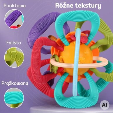 WOOPIE BABY Sensorinis kamuoliukas-kramtukas kūdikiams 2 WOOPIE BABY Sensorinis kamuoliukas-kramtukas kūdikiams 2