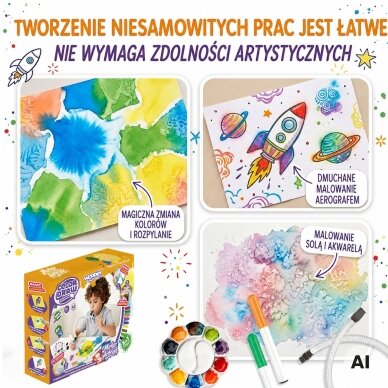 WOOPIE kūrybinis tapybos ir rankdarbių rinkinys 3 viename 42 vnt. 1 WOOPIE kūrybinis tapybos ir rankdarbių rinkinys 3 viename 42 vnt. 1