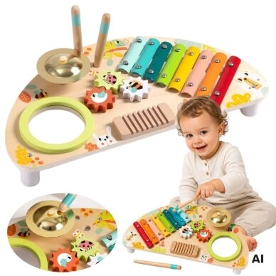 TOOKY TOY Daugiafunkcis muzikos instrumentų centras TOOKY TOY Daugiafunkcis muzikos instrumentų centras