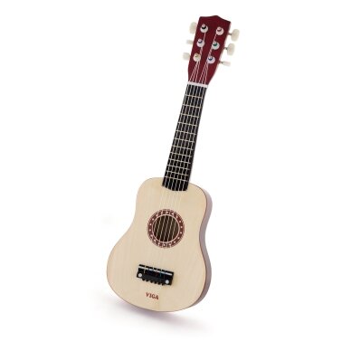 Viga medinė vaikiška gitara, natūrali, 21 colio, 6 stygos 9 Viga medinė vaikiška gitara, natūrali, 21 colio, 6 stygos 9