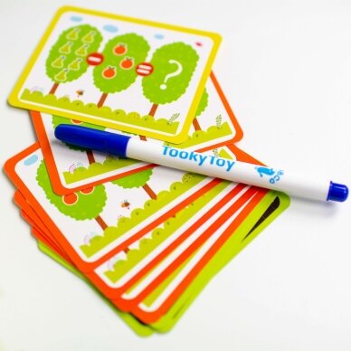 TOOKY TOY medinis magnetinis Montessori dėlionės žaidimas vaikams 9