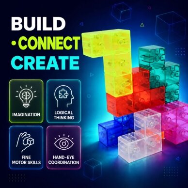 Woopie magnetinė Tetris 3D konstravimo dėlionė 3 Woopie magnetinė Tetris 3D konstravimo dėlionė 3