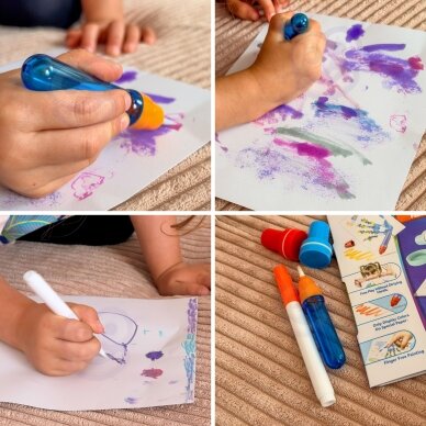WOOPIE Magic Brush kūrybinis rinkinys piešimui su antspaudais vaikams 3+ 5