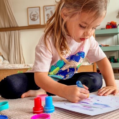 WOOPIE Magic Brush kūrybinis rinkinys piešimui su antspaudais vaikams 3+ 1 WOOPIE Magic Brush kūrybinis rinkinys piešimui su antspaudais vaikams 3+ 1