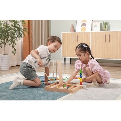 VIGA medinis edukacinis žaidimas „Loginiai karoliukai“ 104 dalių Montessori 1 VIGA medinis edukacinis žaidimas „Loginiai karoliukai“ 104 dalių Montessori 1