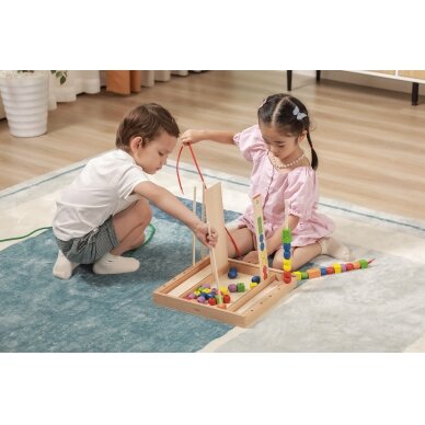 VIGA medinis edukacinis žaidimas „Loginiai karoliukai“ 104 dalių Montessori 5 VIGA medinis edukacinis žaidimas „Loginiai karoliukai“ 104 dalių Montessori 5