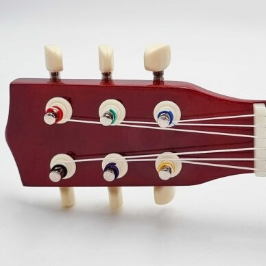 Viga medinė vaikiška gitara, natūrali, 21 colio, 6 stygos 5 Viga medinė vaikiška gitara, natūrali, 21 colio, 6 stygos 5