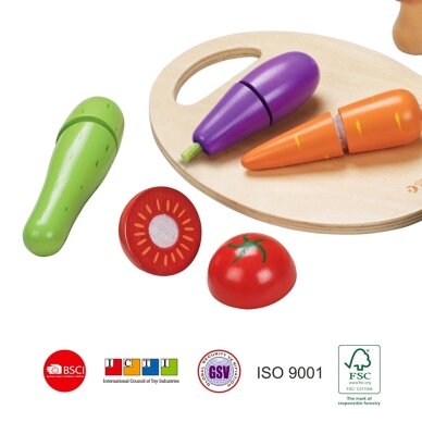 CLASSIC WORLD medinė daržovių pjaustymo rinkinys su lipuku 16 vnt. 8 CLASSIC WORLD medinė daržovių pjaustymo rinkinys su lipuku 16 vnt. 8