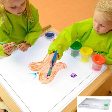 MASTERKIDZ Montessori kvadratinis tapybos padėklas 2 MASTERKIDZ Montessori kvadratinis tapybos padėklas 2