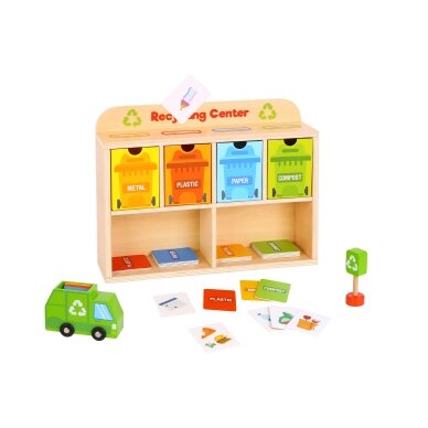 TOOKY TOY Medinis perdirbimo centras – edukacinis rūšiavimo žaislas 10