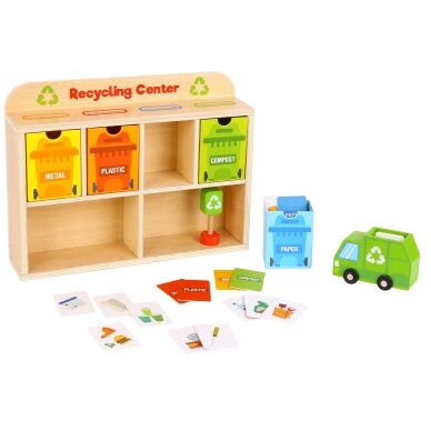 TOOKY TOY Medinis perdirbimo centras – edukacinis rūšiavimo žaislas 12