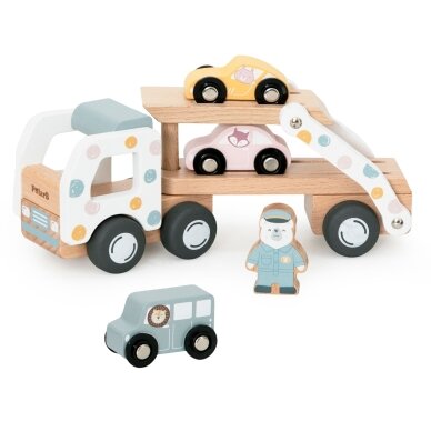 VIGA PolarB medinis automobilių transporterinis sunkvežimis 3 automobiliai vairuotojas 18m+ 7