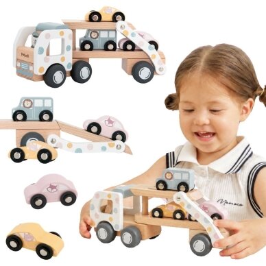 VIGA PolarB medinis automobilių transporterinis sunkvežimis 3 automobiliai vairuotojas 18m+