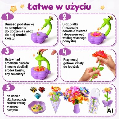 WOOPIE „pasidaryk pats“ gėlių puokštės kūrimo rinkinys su aparatu 3 WOOPIE „pasidaryk pats“ gėlių puokštės kūrimo rinkinys su aparatu 3