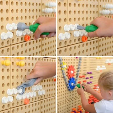 MASTERKIDZ 11 dalių atsuktuvų įrankių rinkinys STEM mokslo ir kūrybiškumo lentai 4 MASTERKIDZ 11 dalių atsuktuvų įrankių rinkinys STEM mokslo ir kūrybiškumo lentai 4