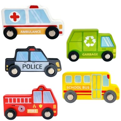 WOOPIE GREEN Dėlionės kubeliai Miesto transporto priemonės dėžutėse + figūrėlės 10 vnt. 13 WOOPIE GREEN Dėlionės kubeliai Miesto transporto priemonės dėžutėse + figūrėlės 10 vnt. 13