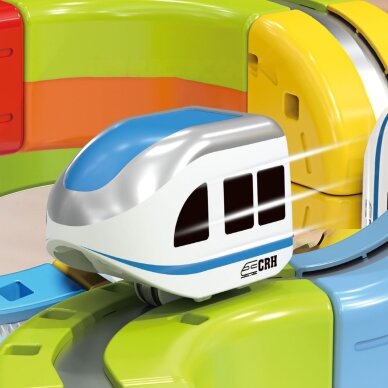 WOOPIE Magic Cube Train konstravimo blokeliai Anti-Gravity magnetinė trasa 68 vnt. 7 WOOPIE Magic Cube Train konstravimo blokeliai Anti-Gravity magnetinė trasa 68 vnt. 7
