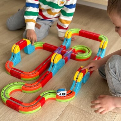 WOOPIE Magic Cube Train konstravimo blokeliai Anti-Gravity magnetinė trasa 68 vnt. 1