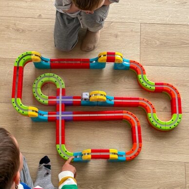 WOOPIE Magic Cube Train konstravimo blokeliai Anti-Gravity magnetinė trasa 68 vnt. 2