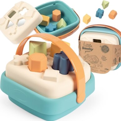 SMOBY Little Green rūšiuoklis bioplastiko krepšelyje 2