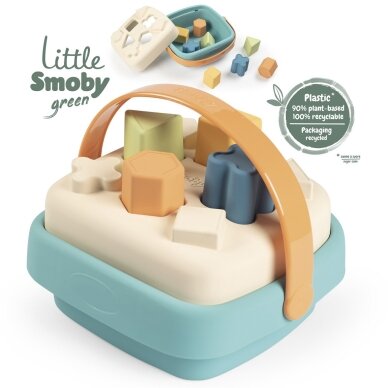 SMOBY Little Green rūšiuoklis bioplastiko krepšelyje 7