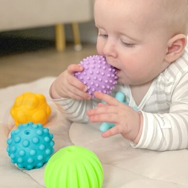 WOOPIE BABY Sensoriniai spaudžiami kamuoliukai, 6 vnt. 3