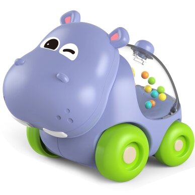WOOPIE BABY Barškantis automobiliukas Hipopotamas 3
