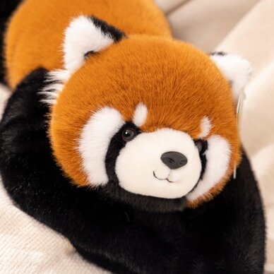 WOOPIE pasunkintas pliušinis žaislas raudonoji panda, antistresinis sensorinis sunkus meškiukas 65cm 2500g 8