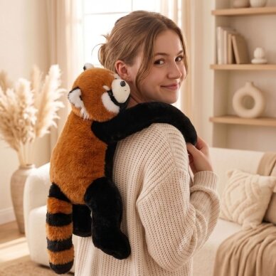 WOOPIE pasunkintas pliušinis žaislas raudonoji panda, antistresinis sensorinis sunkus meškiukas 65cm 2500g 3 WOOPIE pasunkintas pliušinis žaislas raudonoji panda, antistresinis sensorinis sunkus meškiukas 65cm 2500g 3
