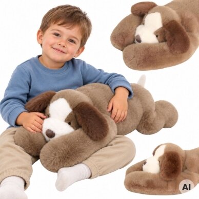 WOOPIE šuniuko svertinis sensorinis pliušinis žaislas 1.5kg WOOPIE šuniuko svertinis sensorinis pliušinis žaislas 1.5kg