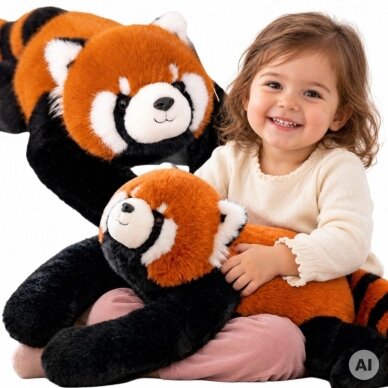 WOOPIE raudonosios pandos pasunkintas sensorinis pliušinis žaislas 1 kg WOOPIE raudonosios pandos pasunkintas sensorinis pliušinis žaislas 1 kg