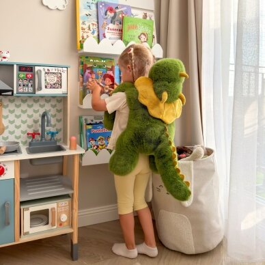 WOOPIE Dinozauras antistresinis sensorinis svertinis pliušinis žaislas sunkus meškiukas 65cm 1500g 5 WOOPIE Dinozauras antistresinis sensorinis svertinis pliušinis žaislas sunkus meškiukas 65cm 1500g 5