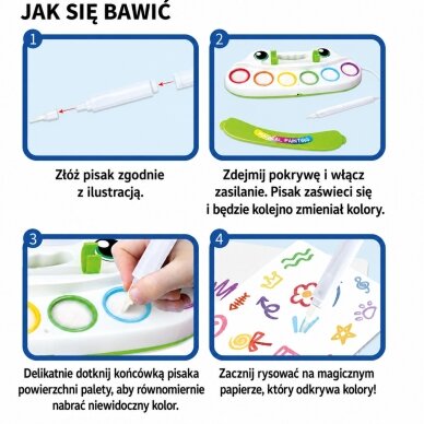 WOOPIE kūrybinis tapybos rinkinys vaikams LED šviečiantis teptukas, antspaudai 6 spalvos 4 WOOPIE kūrybinis tapybos rinkinys vaikams LED šviečiantis teptukas, antspaudai 6 spalvos 4