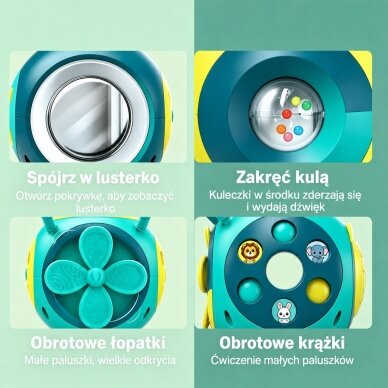 Interaktyvus edukacinis Montessori kamuolių rūšiuoklis su pianinu Woopie 2 Interaktyvus edukacinis Montessori kamuolių rūšiuoklis su pianinu Woopie 2