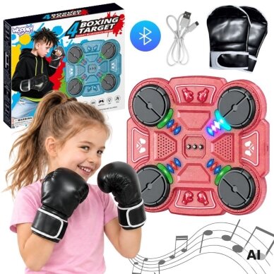WOOPIE išmanus muzikinis bokso skydas Bluetooth rožinis WOOPIE išmanus muzikinis bokso skydas Bluetooth rožinis