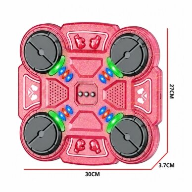 WOOPIE išmanus muzikinis bokso skydas Bluetooth rožinis 4 WOOPIE išmanus muzikinis bokso skydas Bluetooth rožinis 4