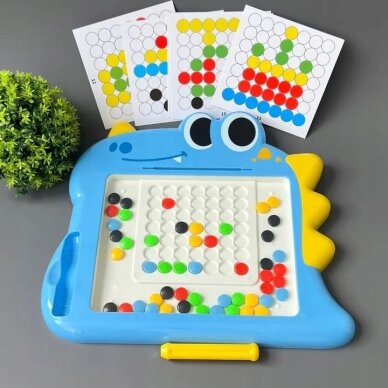 WOOPIE magnetinė lenta vaikams Montessori MagPad Dinozauras 2 WOOPIE magnetinė lenta vaikams Montessori MagPad Dinozauras 2