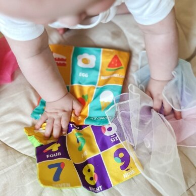 WOOPIE BABY Edukacinis sensorinis žaislas „Lady Tag“ servetėlių dėžutė 2