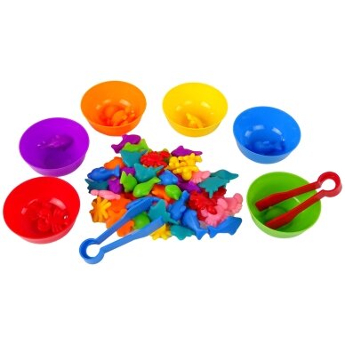 WOOPIE Montessori edukacinė spalvų rūšiuoklė Sea Land 64 vnt. 4 WOOPIE Montessori edukacinė spalvų rūšiuoklė Sea Land 64 vnt. 4